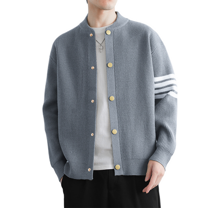 single-breasted knit sweater THOM TREND