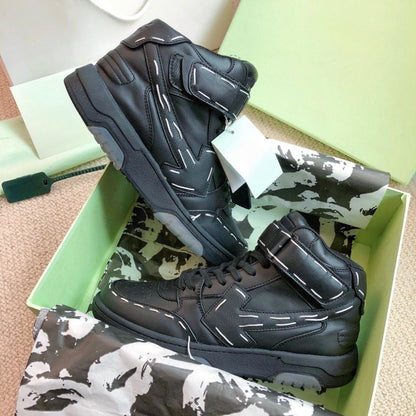 OFF-Whlte high-top sneakers#21 4-Bar