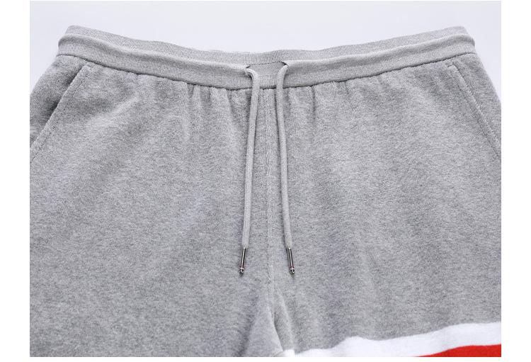 Thom Browne Style Unisex Straight-Leg Trousers with Signature Four-Bar Detail - Image 6