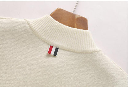 2025SS Double-stitched knitted cardigan THOM TREND