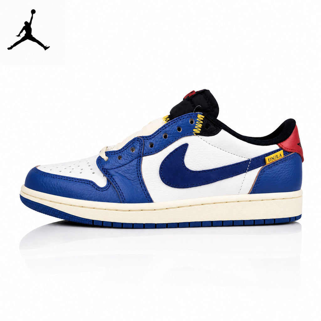 Air Jordan 1 Low un Color-blocked Blue Unisex Sneakers HQ6998-146 main product view