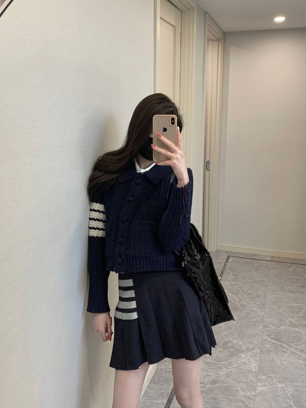 wool knit cardigan - Image 5