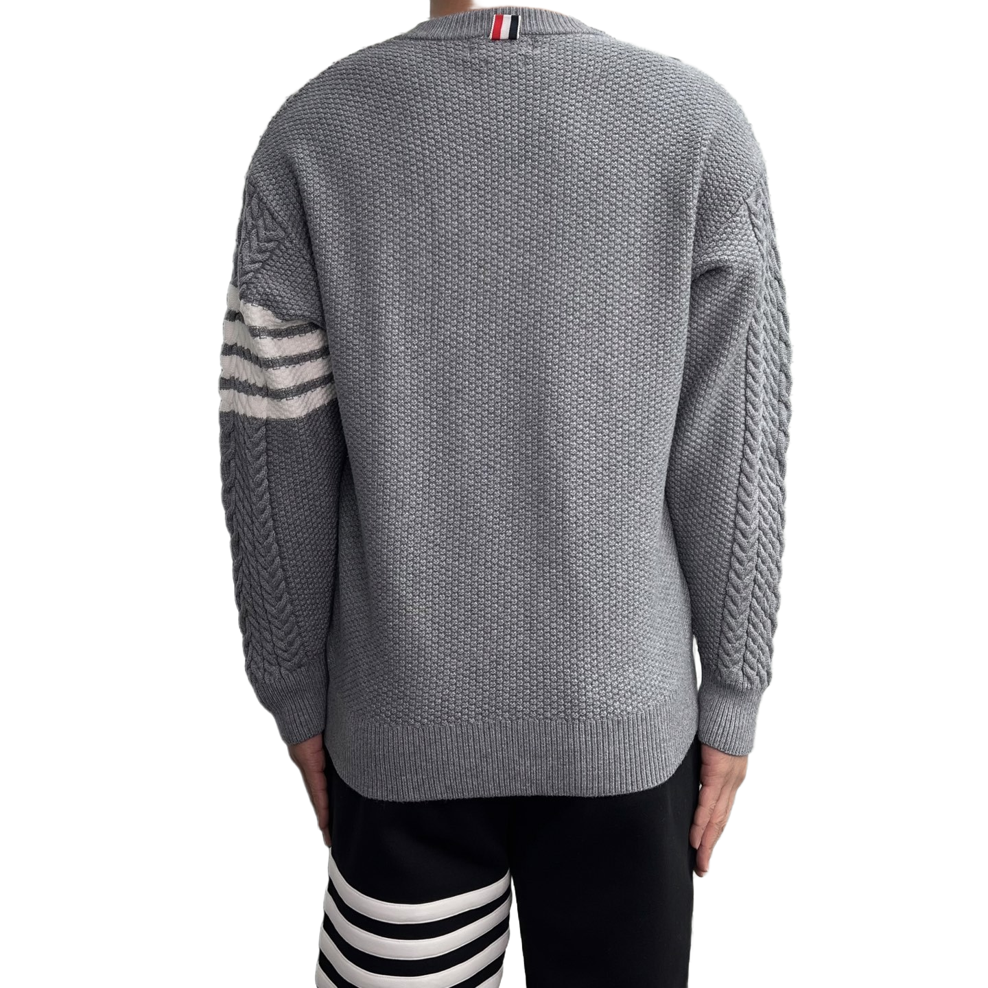 diamond-patterned sweater THOM TREND