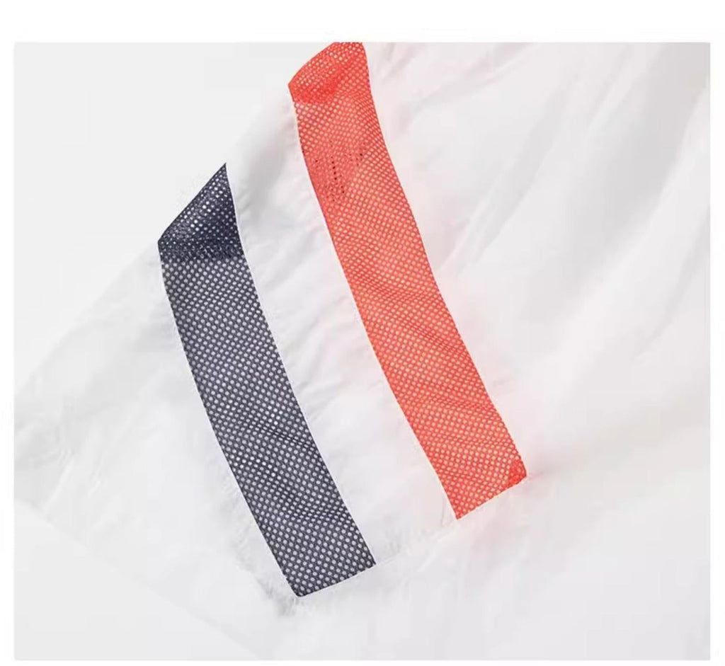 Thom Browne Style Men's diagonal striped beach pants - Image 5