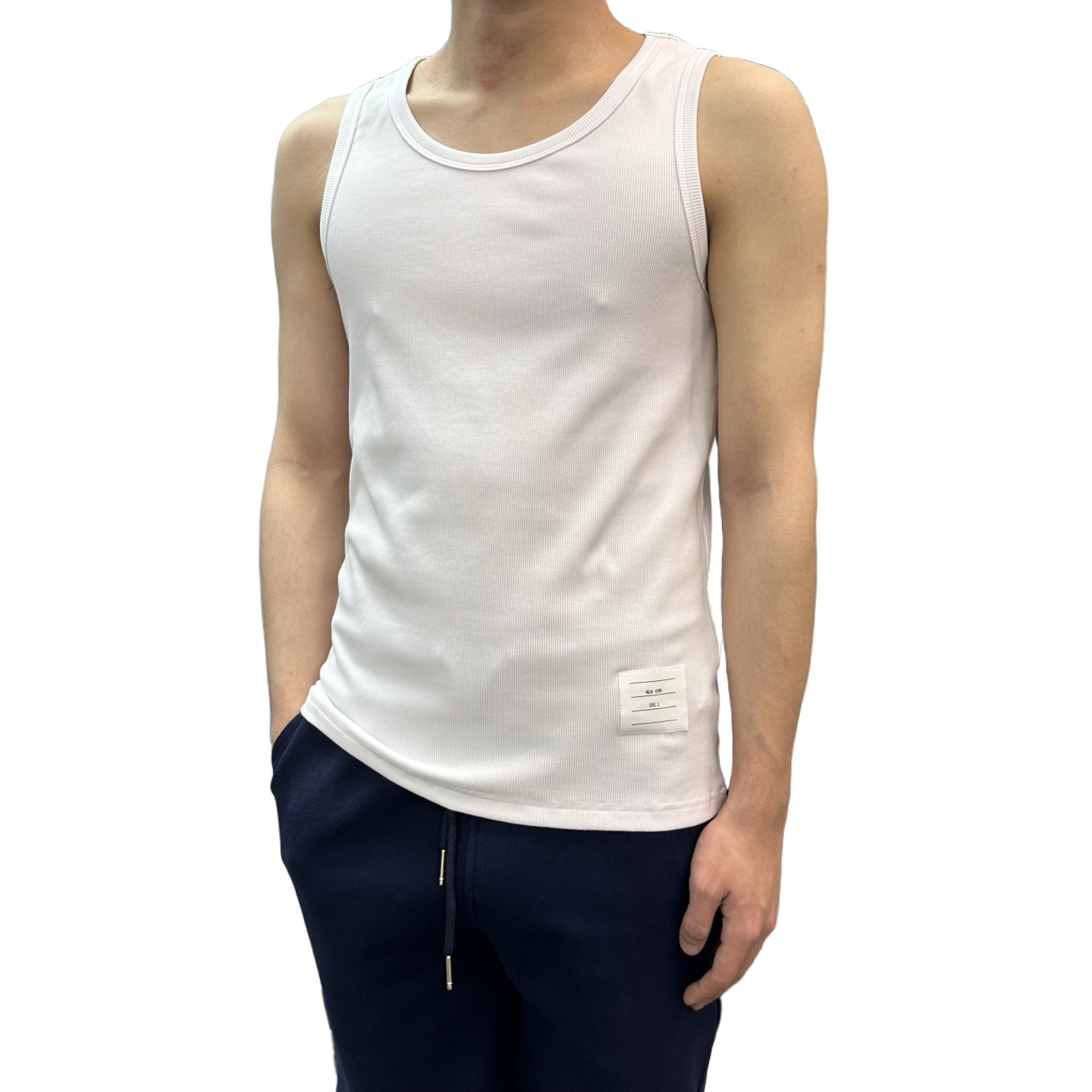 Colorblock Wave-Stripe Polo Tee – Unisex Summer Short Sleeve（副本） THOM TREND