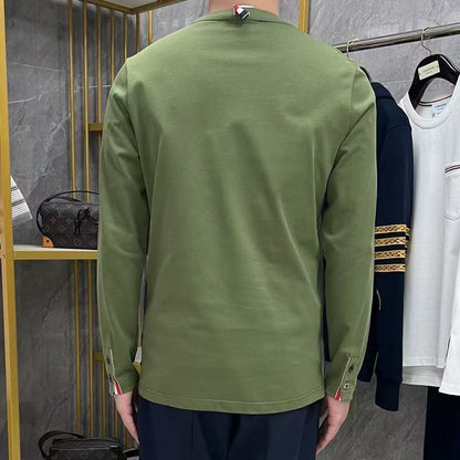 2025SS  chest pocket long-sleeved T-shirt THOM TREND