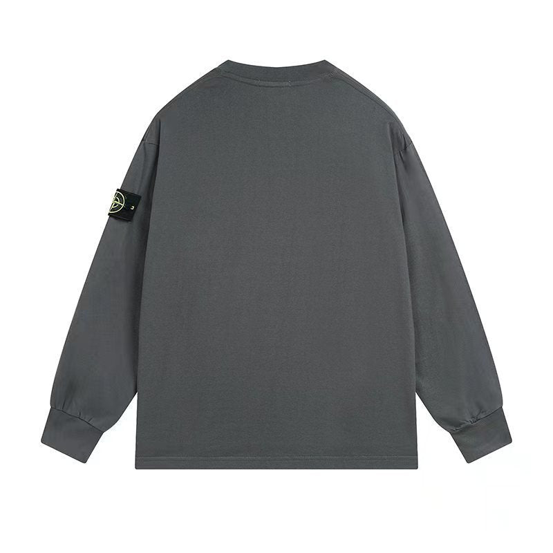 Stone Island Compass Badge Oversized Crewneck Sweatshirt - Off-White product detail view