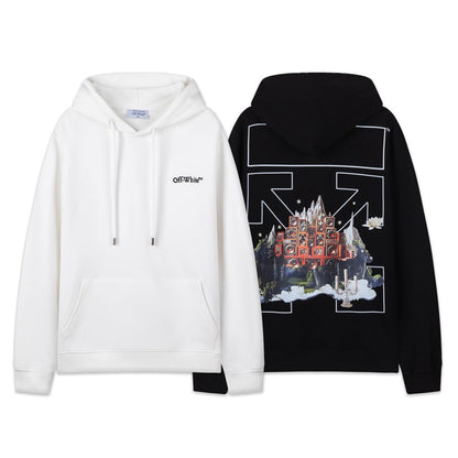 OFF Oversized Pullover Hoodie Light Luxury Station