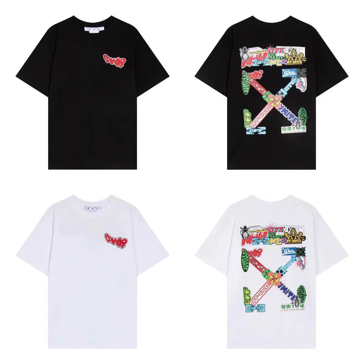 OFF New Printed T-Shirt Light Luxury Station