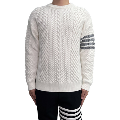 diamond-patterned sweater THOM TREND