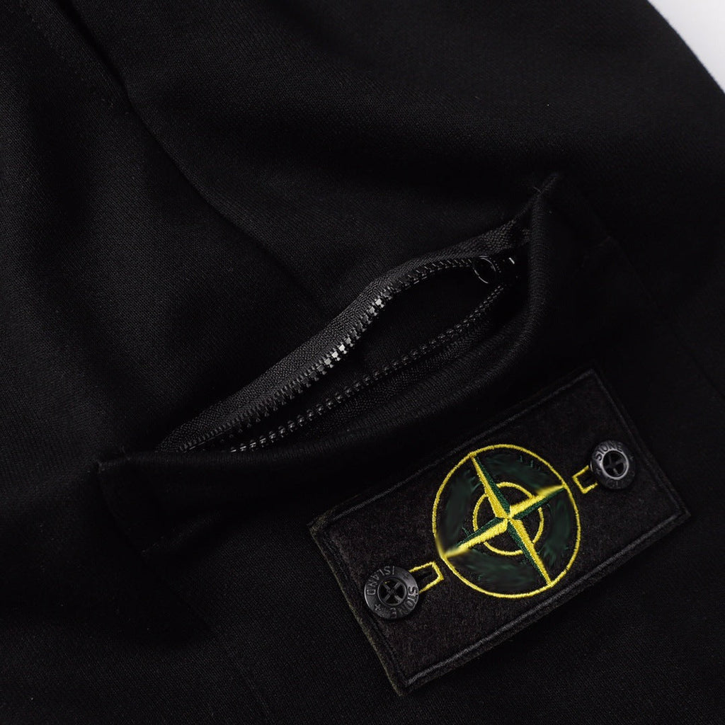 Stone Island Solid-Color Athletic Shorts