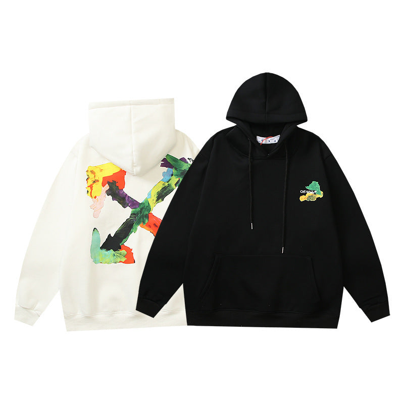 OFF Oversized Pullover Hoodie Light Luxury Station