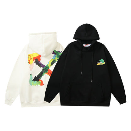 OFF Oversized Pullover Hoodie Light Luxury Station