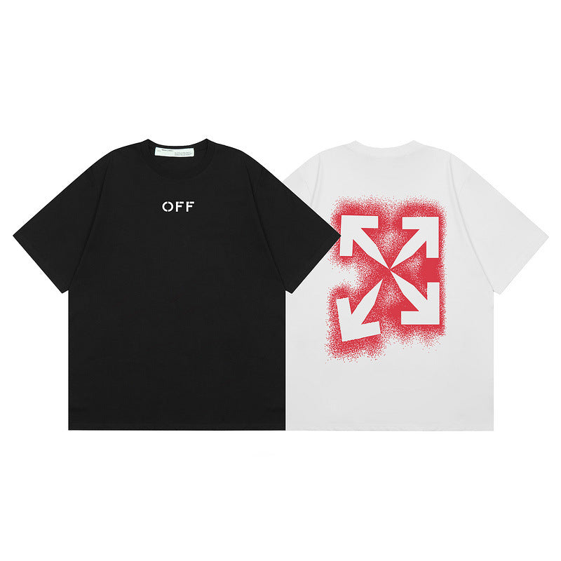 OFF New Printed T-Shirt Light Luxury Station
