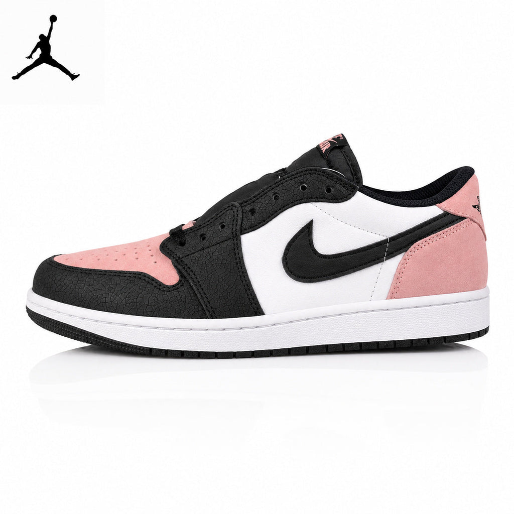 Air Jordan 1 Low Bleached Coral Black/Pink Unisex Sneakers CZ0790-061 main product view
