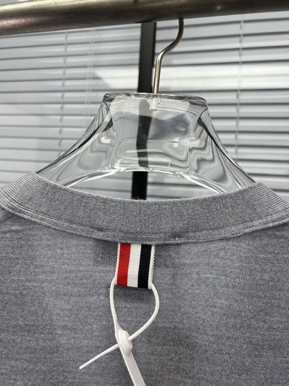Wool Four-Bar Stripe Knit Cardigan THOM TREND
