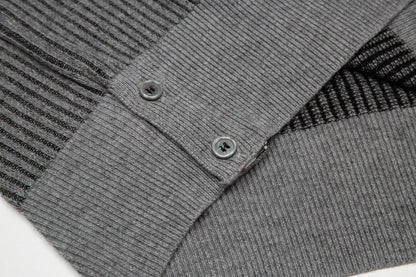 2025SS Colorblock four-bar sweater THOM TREND