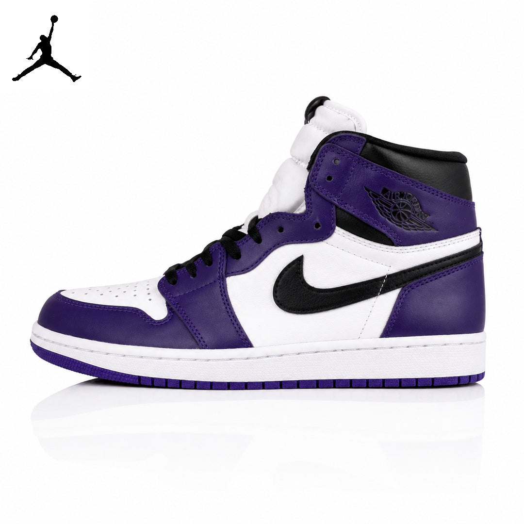 Air Jordan 1 High Court Purple 555088-500 Unisex Sneakers main product view
