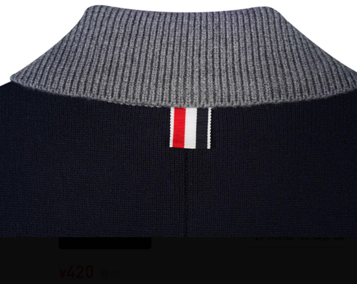Men's COAT by Thom Browne, outerwear detail view