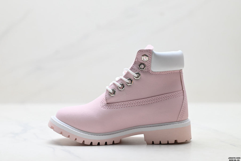 Timberland Pink Kids Premium Leather Boot - detail image 3