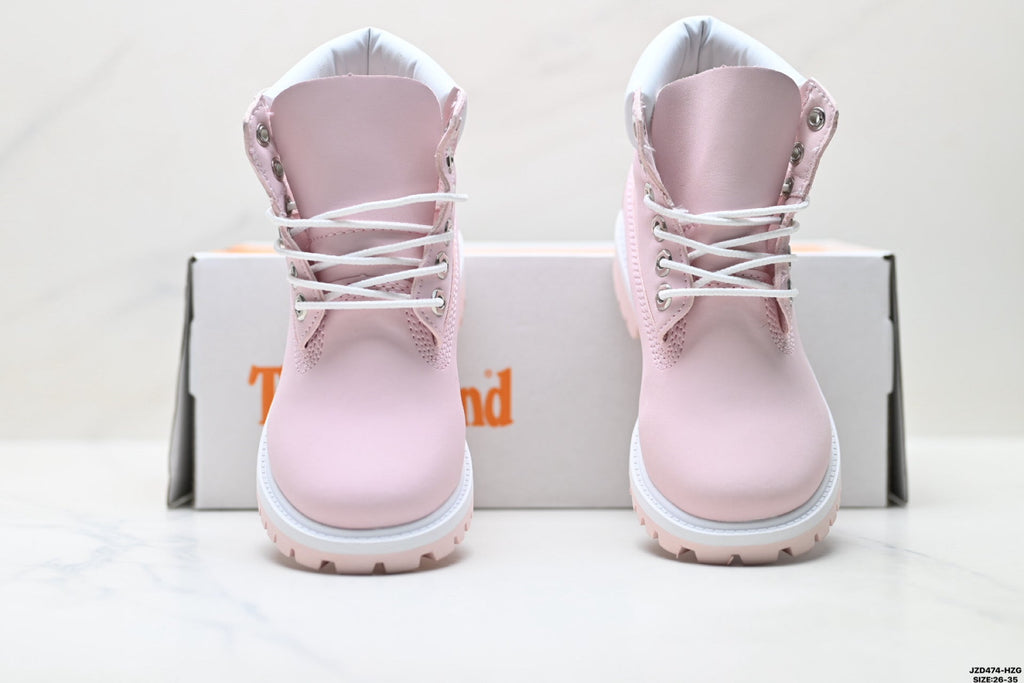 Timberland Pink Kids Premium Leather Boot - detail image 7