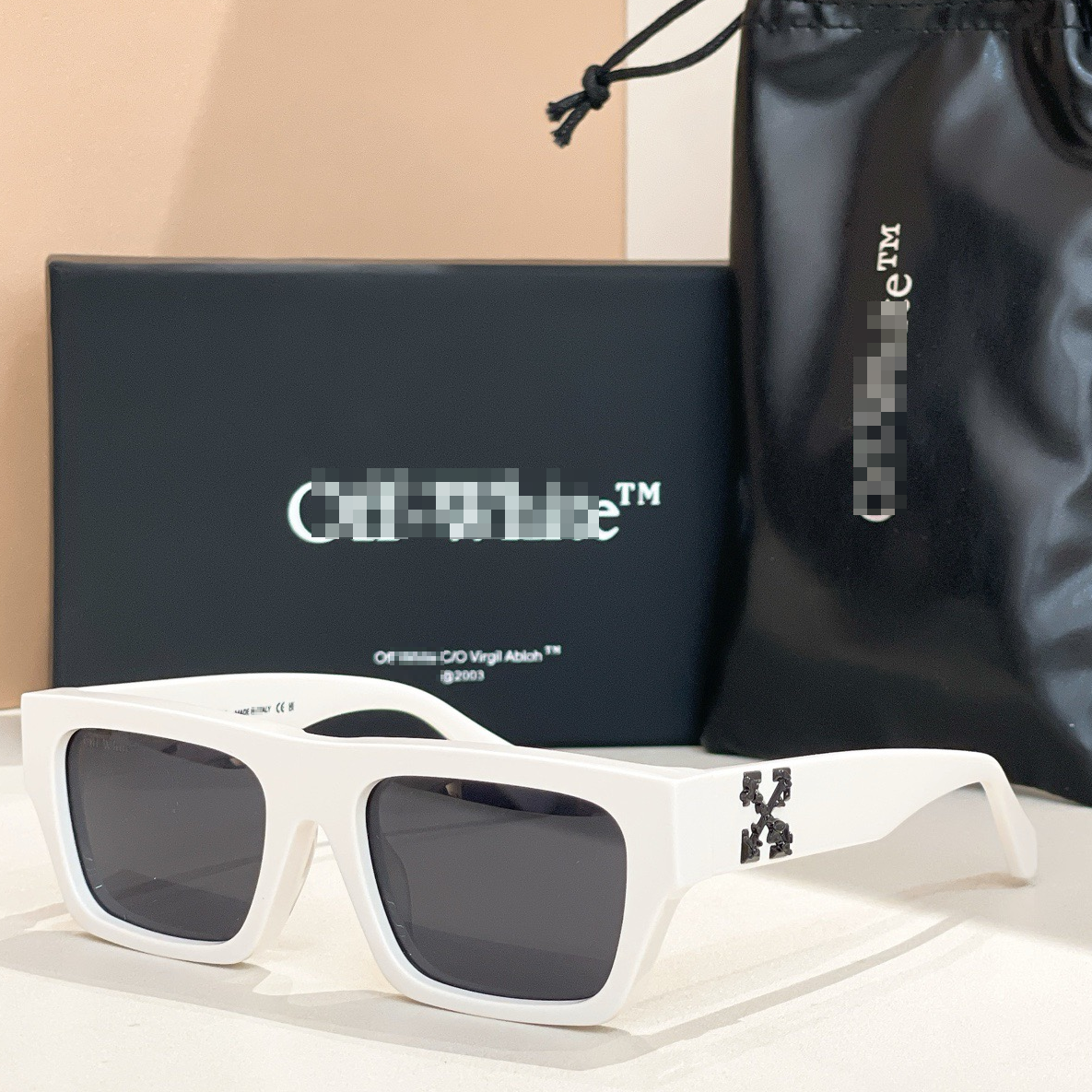 OFF-Whlte Arrow logo sunglasses#145 4-Bar