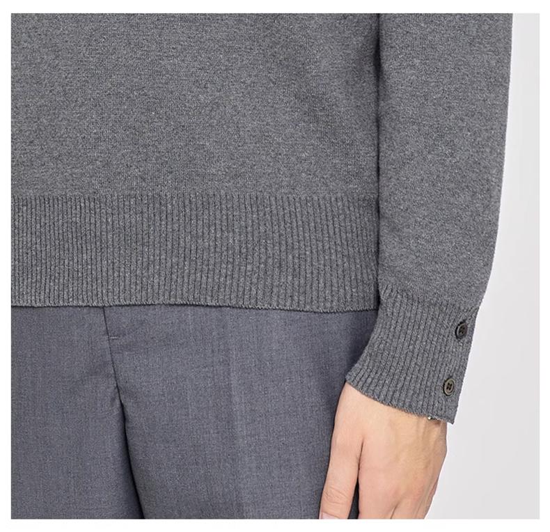 sweater by Thom Browne, knitwear detail view