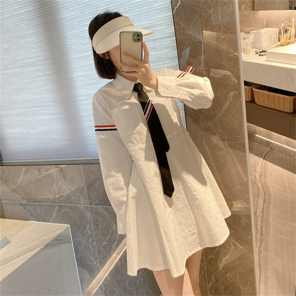 Women's Tie-Neck Shirt Dress | Thom Browne