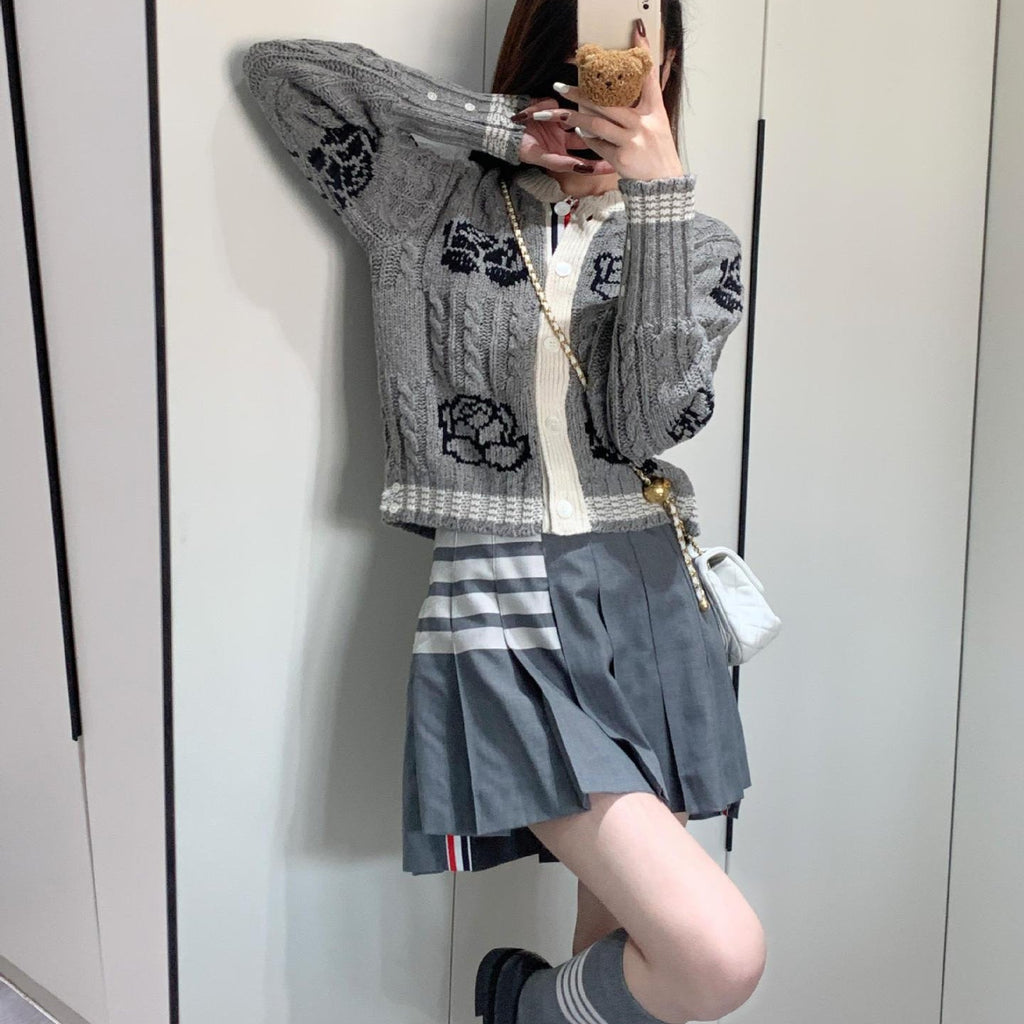 Rose Knit Cardigan - Image 3