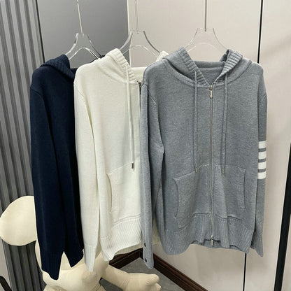 2025SS Cutout Flower Hooded Zip-Up THOM TREND