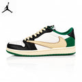 Air Jordan 1 Low Black/Green Unisex Sneakers DM7866-128 main product view