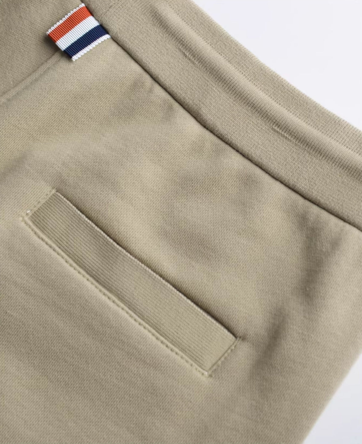 Thom Browne Style Men's Casual Sweatpants - Cotton Signature Four-Bar Detail - Image 6