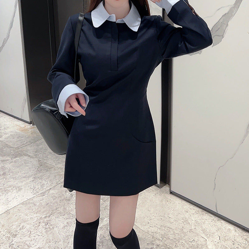 Hooded contrast cardigan and skirt set（复制） THOM TREND