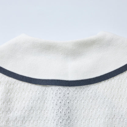 Little Doll Collar Knitted Dress THOM TREND