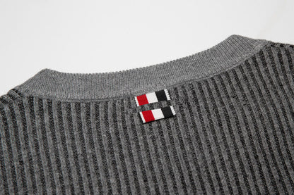 2025SS Colorblock four-bar sweater THOM TREND