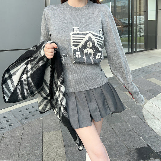 Christmas House Knitted Sweater