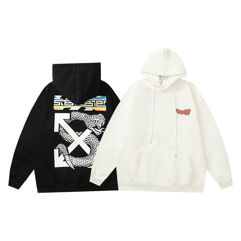OFF Oversized Pullover Hoodie Light Luxury Station