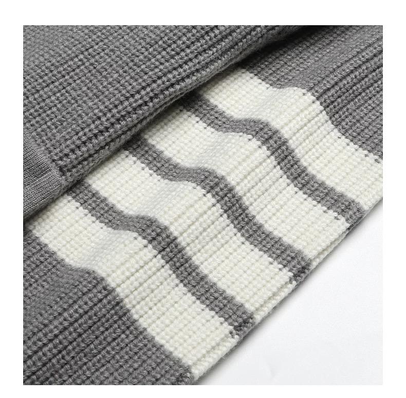 Unisex Chunky Knit Jacket by Thom Browne, outerwear detail view