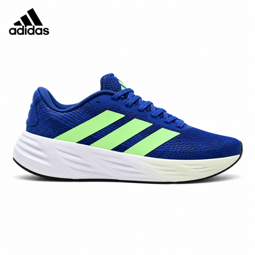Adidas K81801550 unisex running shoes in Blue/Green - single shoe side profile