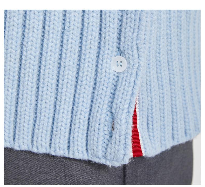 Sweater Jacket by Thom Browne, knitwear detail view