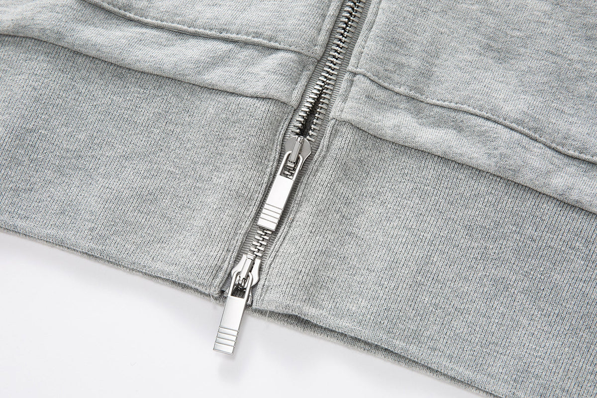 Four-bar Hoodie by Thom Browne, garment detail view