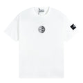Stone Island Mini Compass Badge Cotton T-Shirt - White front view