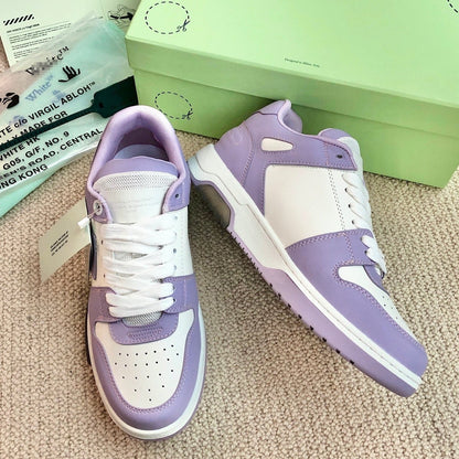 OFF-Whlte Genuine Leather Sneakers#68 4-Bar