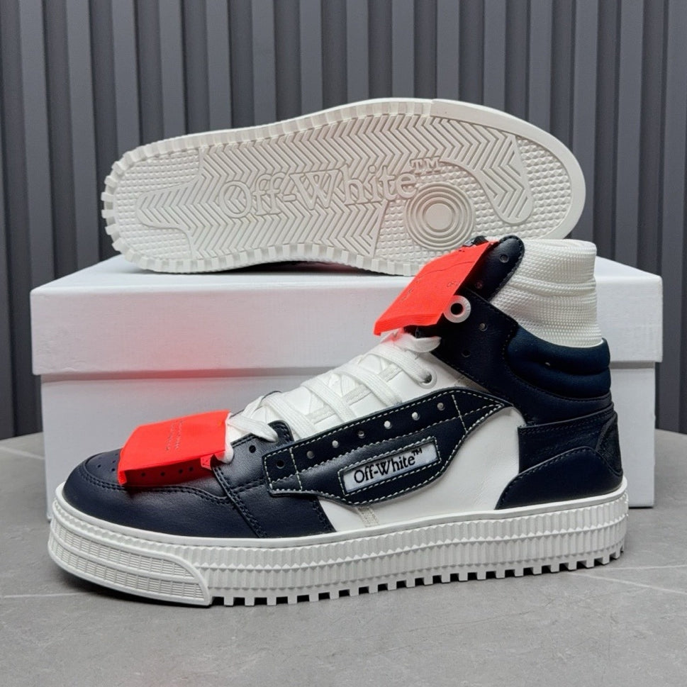 OFF-Whlte Arrow logo high-top sneakers#24 4-Bar