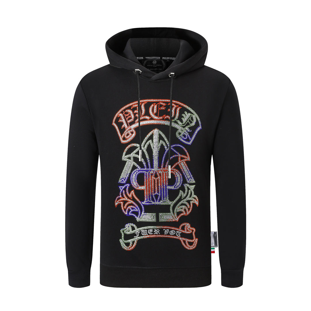 New-2025SS Unisex Black Hoodie SOLODSQ2