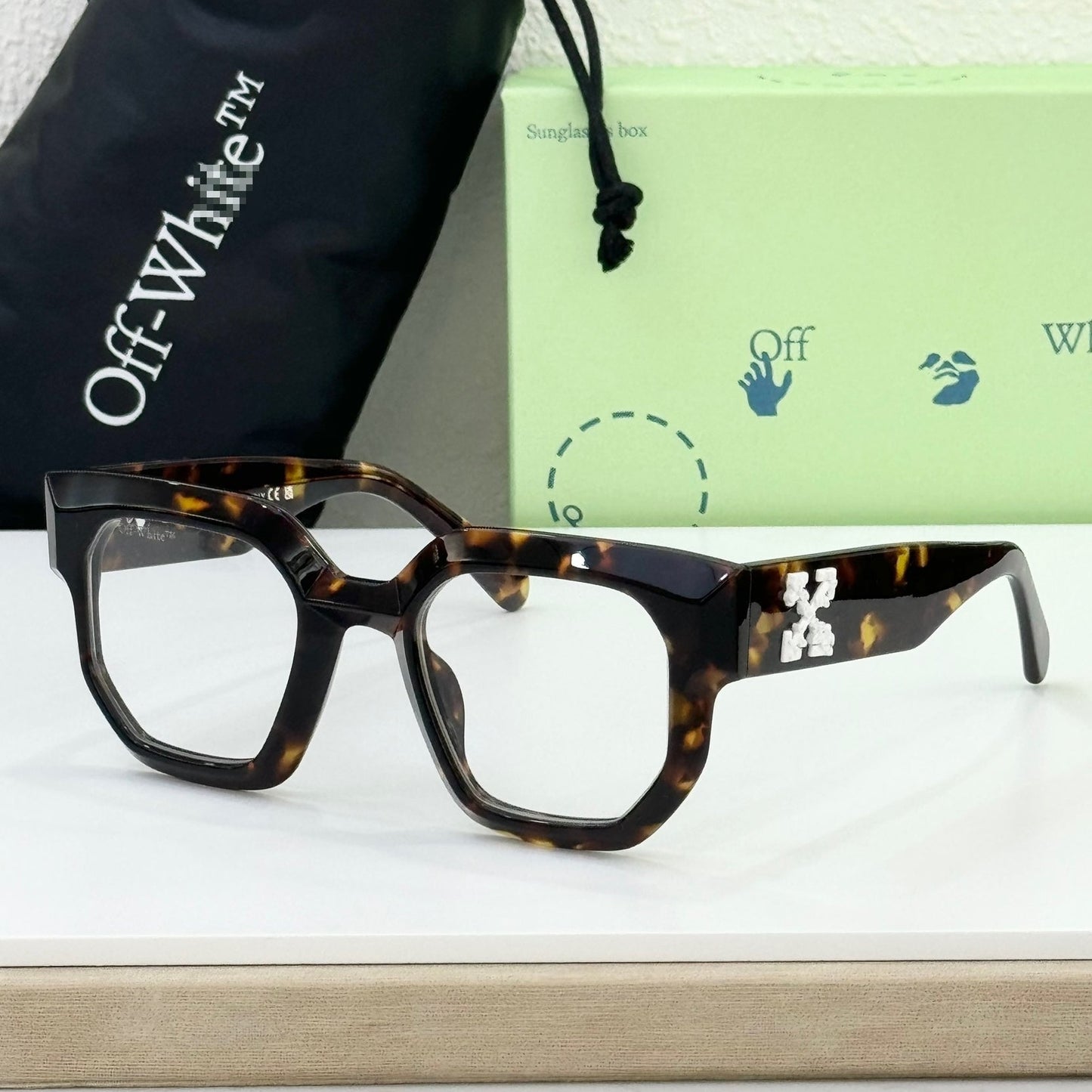 OFF-Whlte Arrow logo sunglasses#014 4-Bar
