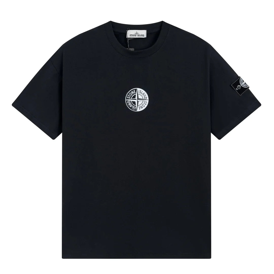 Stone Island Mini Compass Badge Cotton T-Shirt - White product detail view