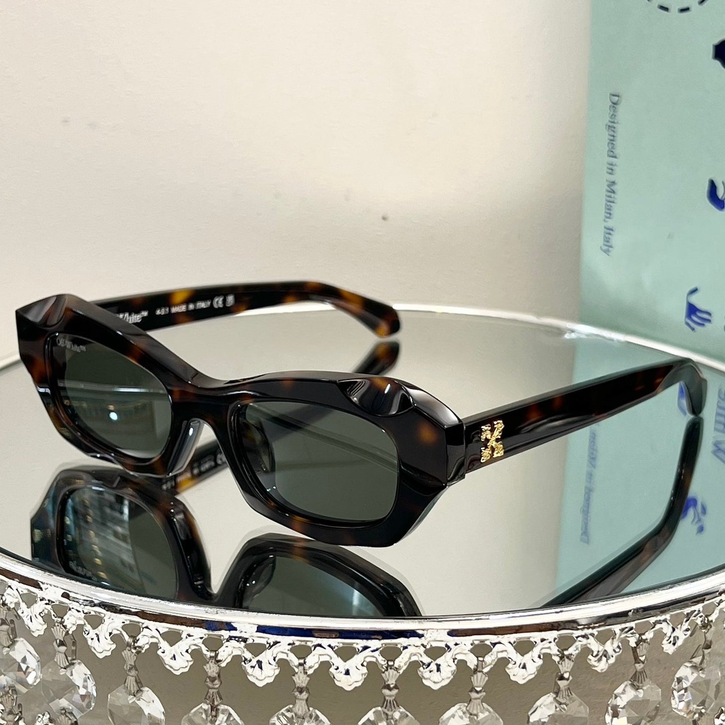 OFF-Whlte Arrow logo sunglasses#092 4-Bar