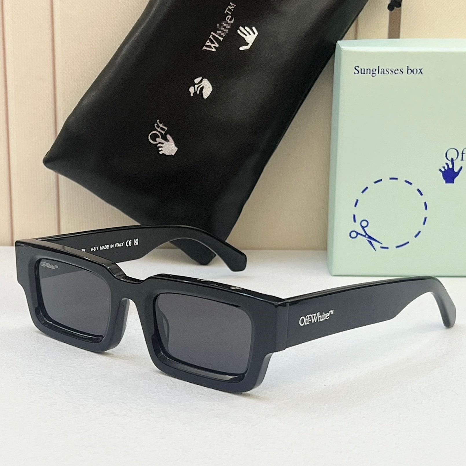 OFF-Whlte Arrow logo sunglasses#089 4-Bar