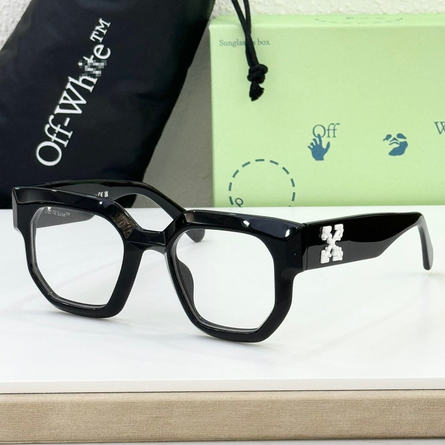 OFF-Whlte Arrow logo sunglasses#014 4-Bar